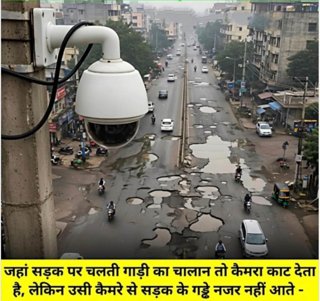 Why Are Cameras Only for Issuing Challans and Not for Potholes